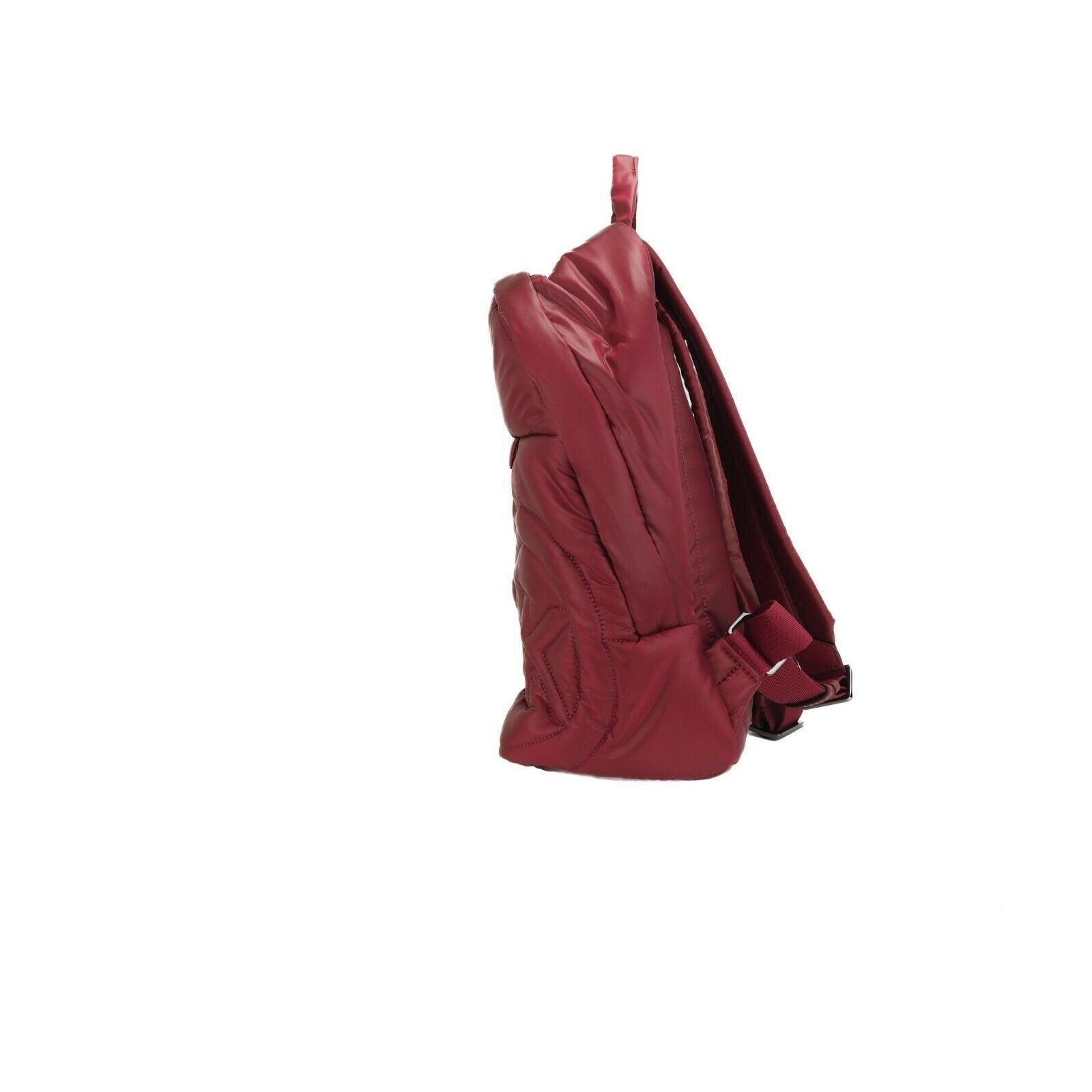 Rae Medium Quilted Nylon Fabric Backpack Bookbag (Berry) - coffeewithmee2