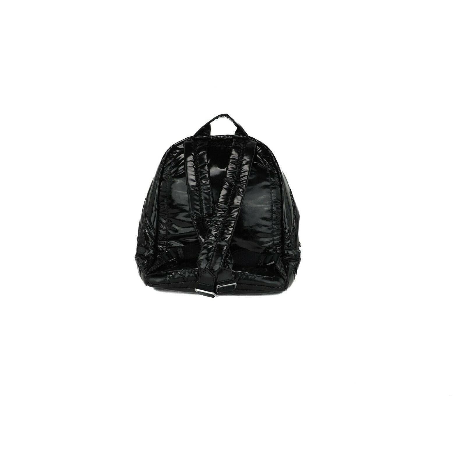 Rae Medium Quilted Patent Leather Backpack Bookbag (Black) - coffeewithmee2