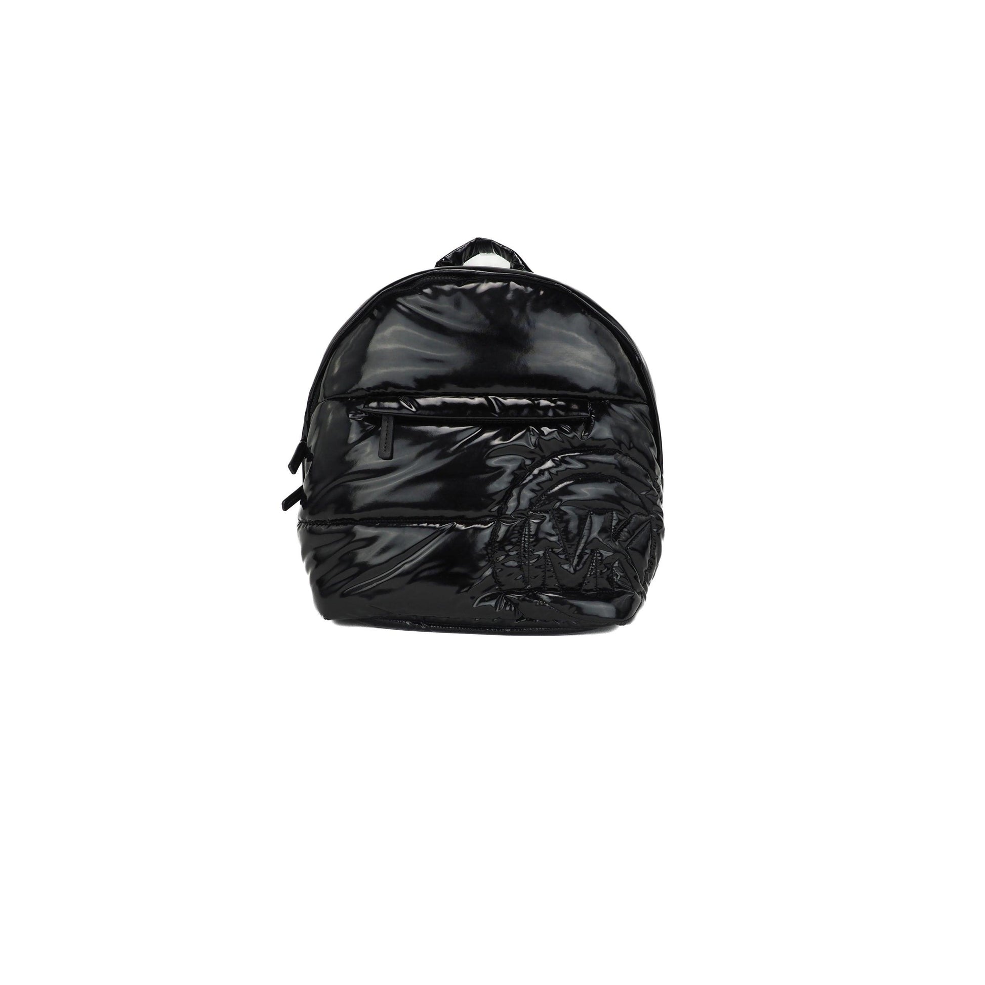 Rae Medium Quilted Patent Leather Backpack Bookbag (Black) - coffeewithmee2