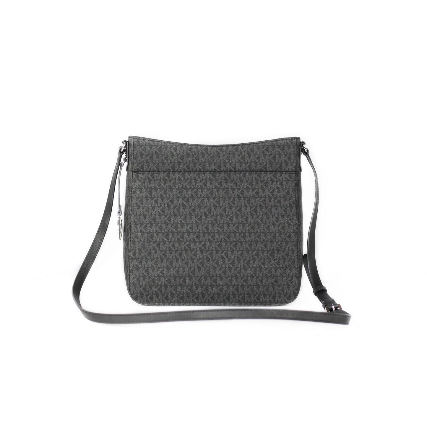 Jet Set Large Signature Messenger Crossbody Bag (Black Signature) - coffeewithmee2