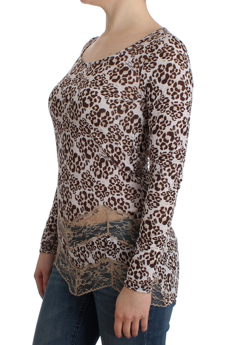Brown longsleeved lace top - coffeewithmee2