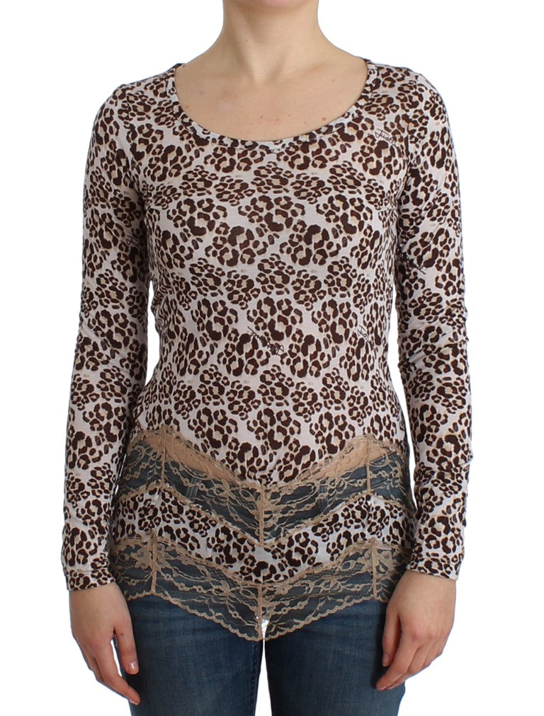 Brown longsleeved lace top - coffeewithmee2