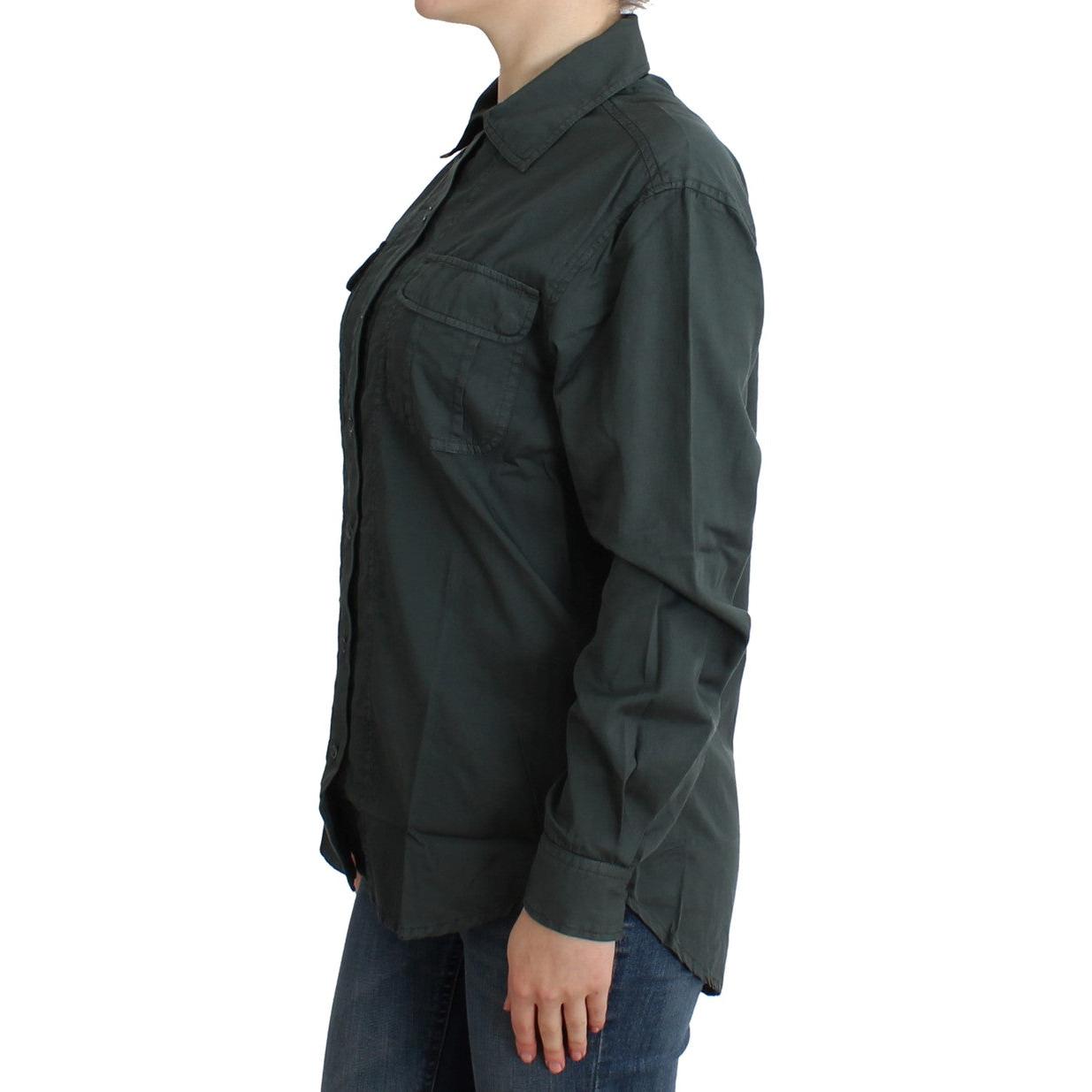 Gray button down shirt - coffeewithmee2