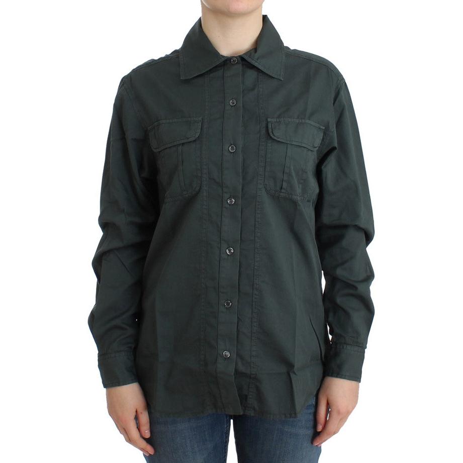 Gray button down shirt - coffeewithmee2