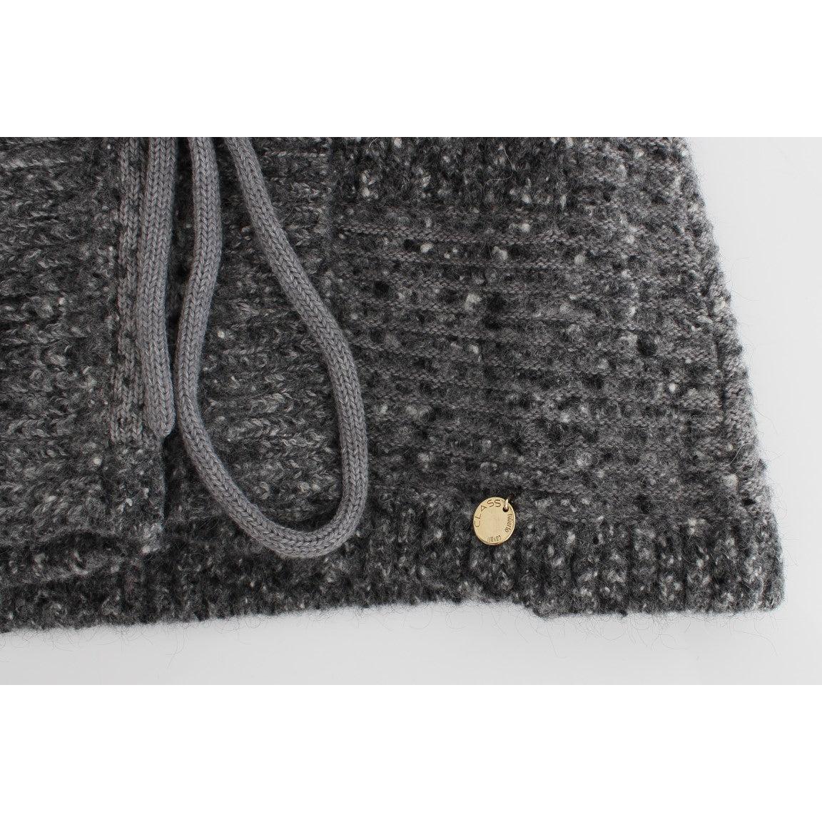 Gray wool knitted cardigan - coffeewithmee2