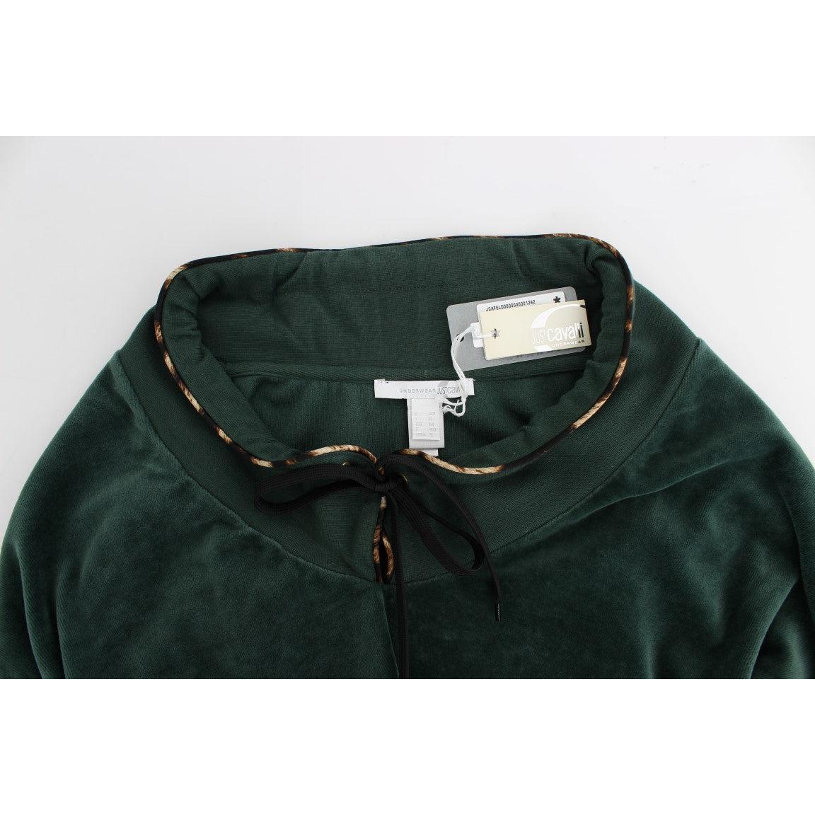 Green velvet cotton sweater - coffeewithmee2