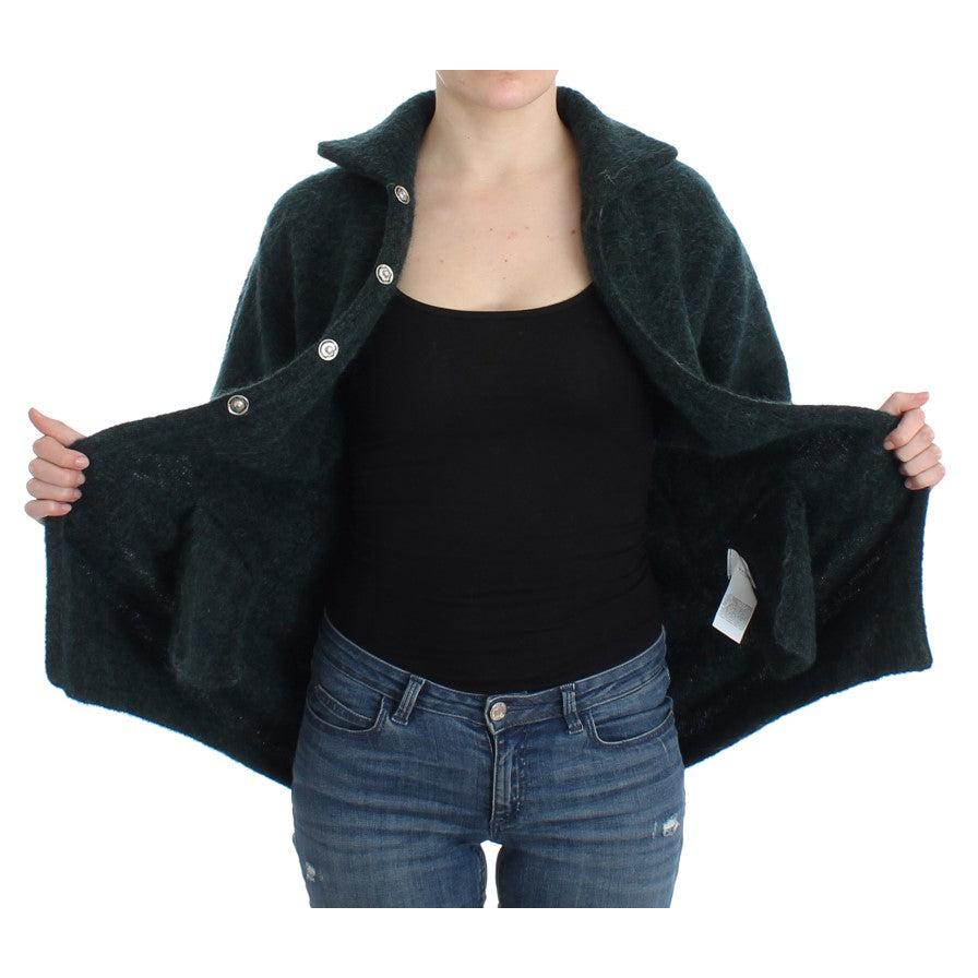 Green mohair knitted cardigan - coffeewithmee2