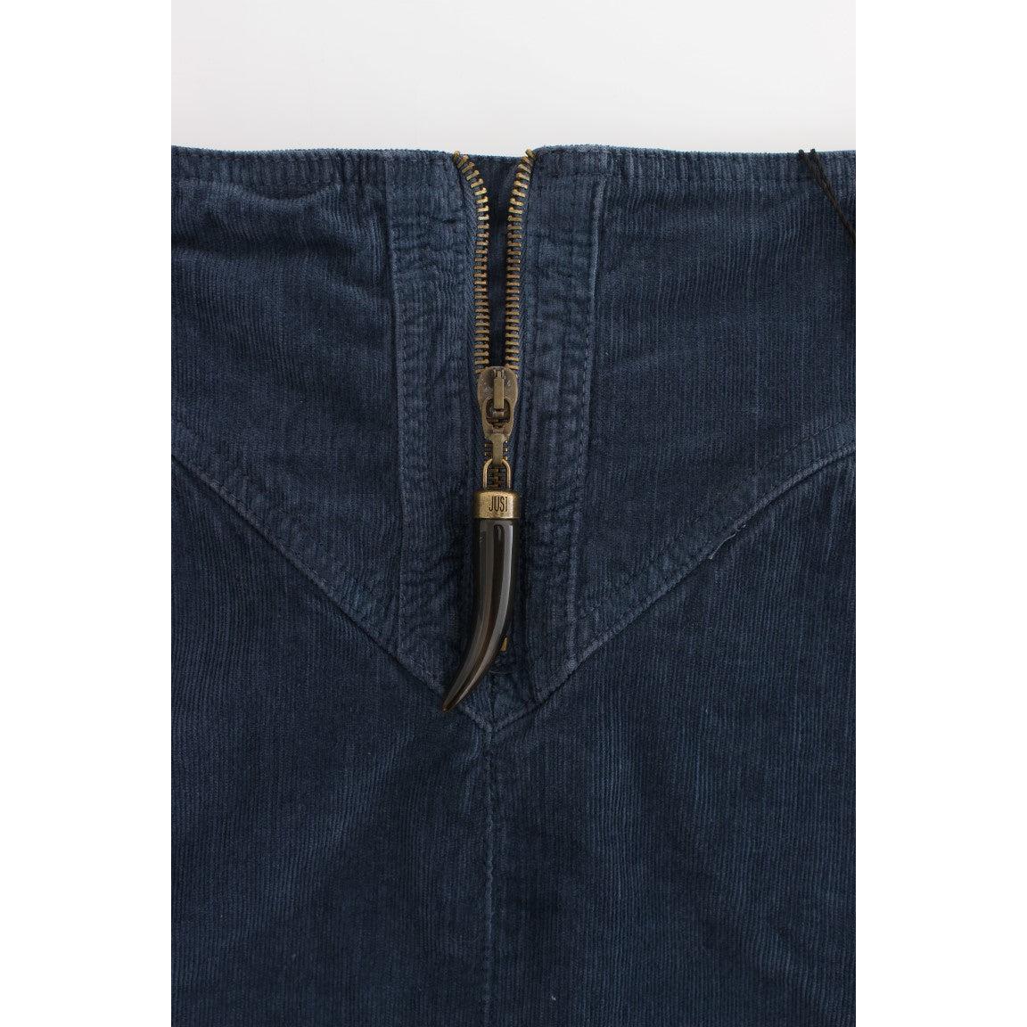 Blue corduroy pencil skirt - coffeewithmee2