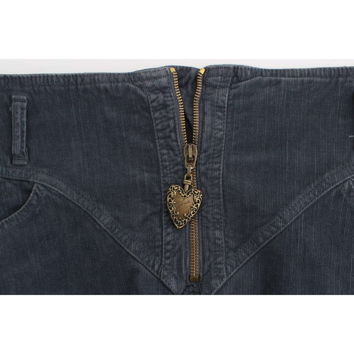 Blue corduroy mini skirt - coffeewithmee2