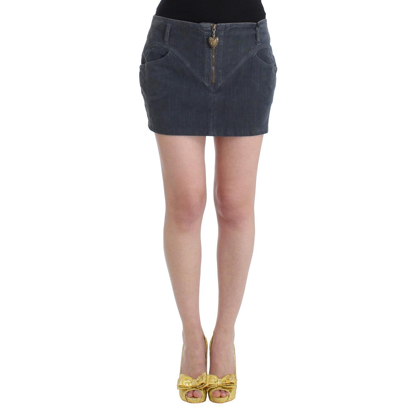 Blue corduroy mini skirt - coffeewithmee2