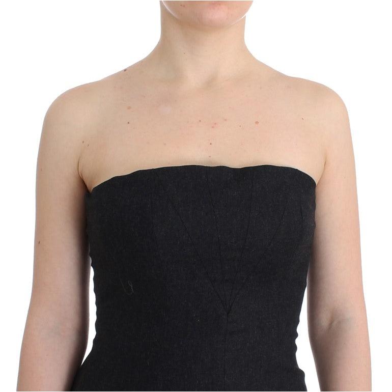 Gray strapless dress - coffeewithmee2