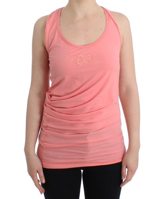 Pink cotton tank top - coffeewithmee2