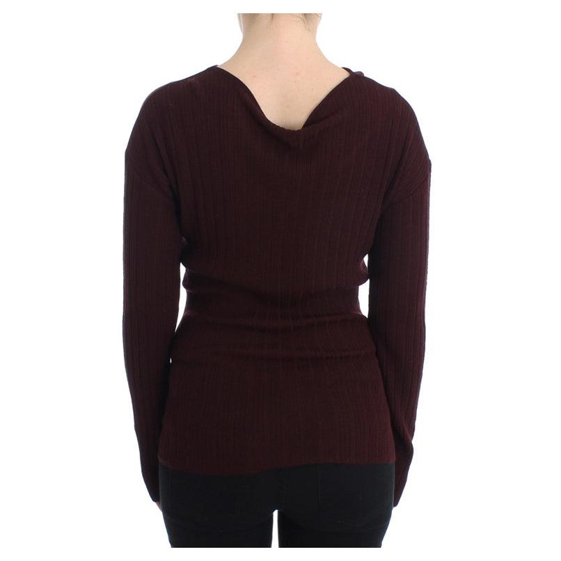 Purple wool keyhole sweater - coffeewithmee2