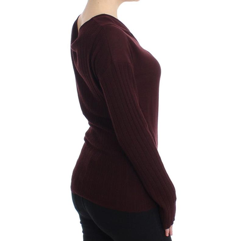 Purple wool keyhole sweater - coffeewithmee2
