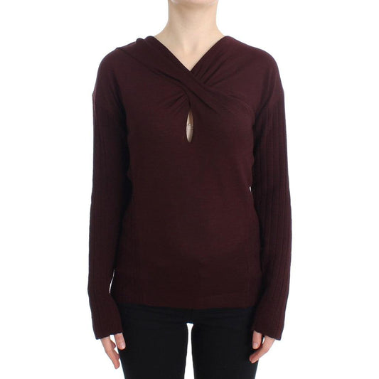 Purple wool keyhole sweater - coffeewithmee2
