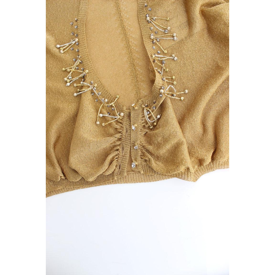 Gold embellished gold shrug - coffeewithmee2