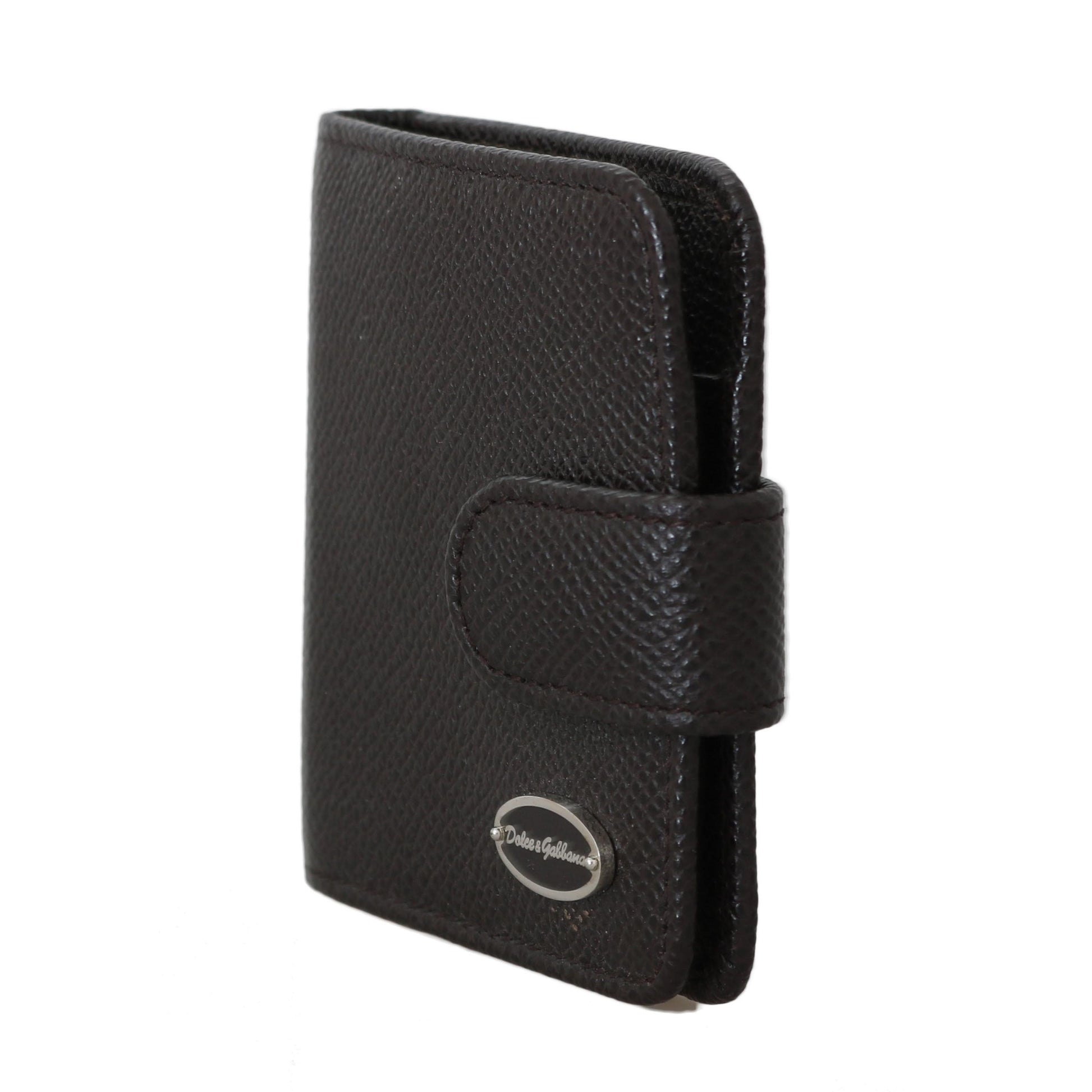 Brown Dauphine Leather Condom Case Holder - coffeewithmee2