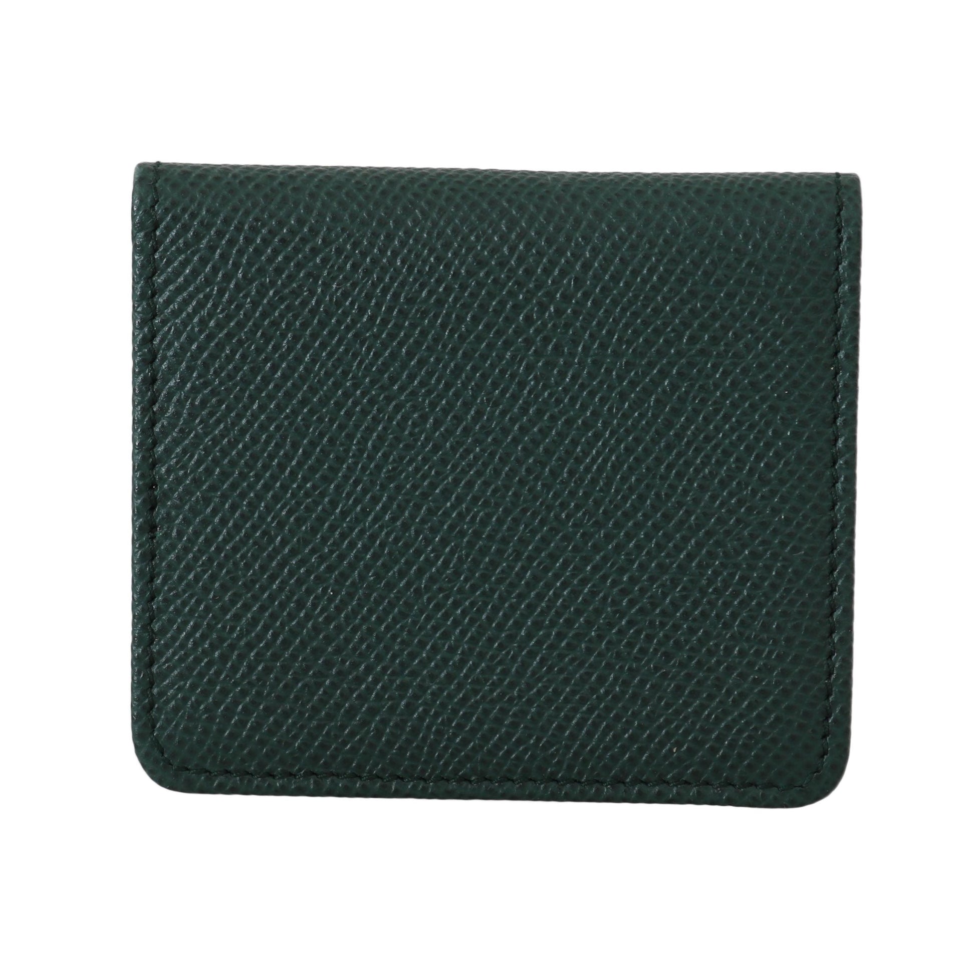 Green Dauphine Leather Condom Case Holder - coffeewithmee2