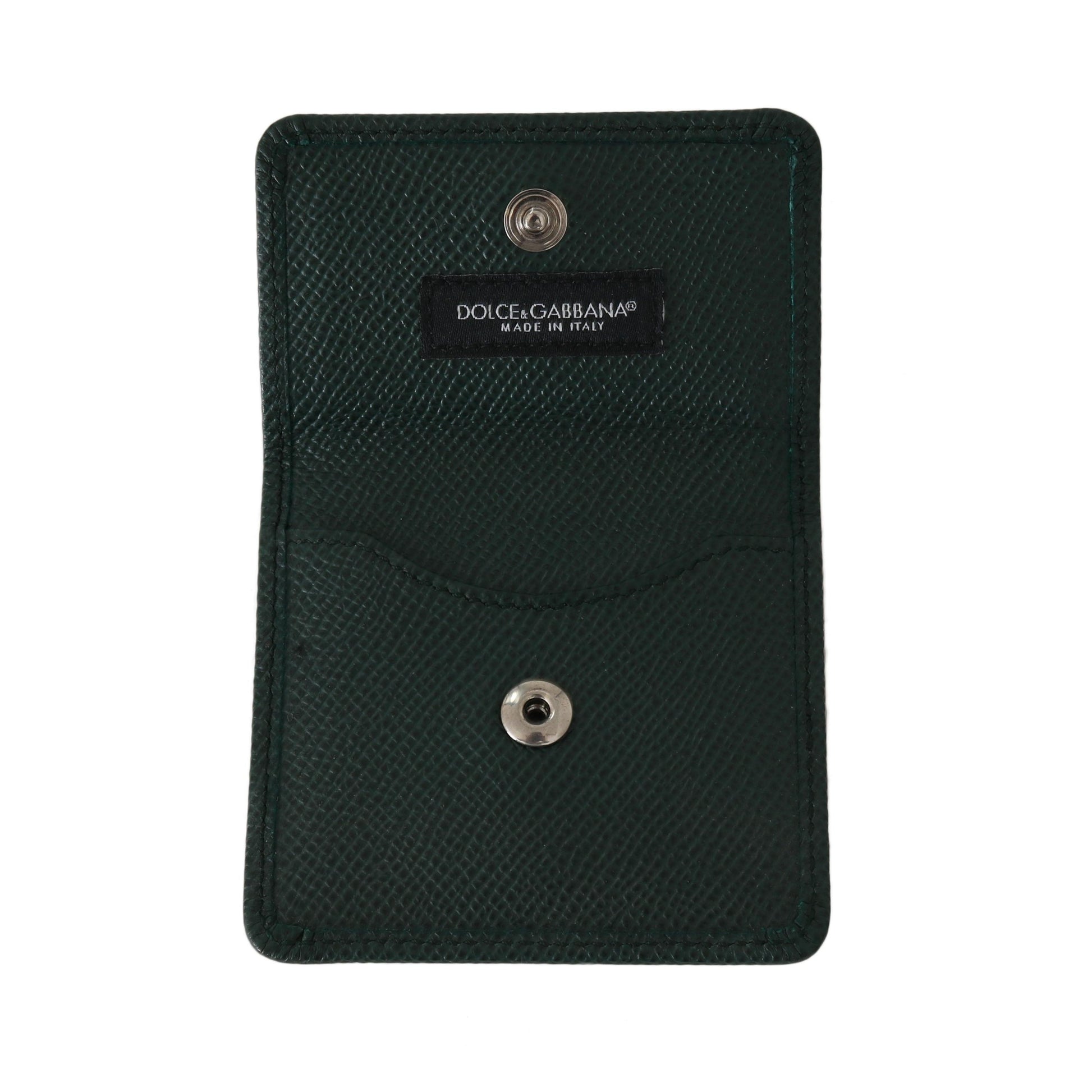 Green Dauphine Leather Condom Case Holder - coffeewithmee2