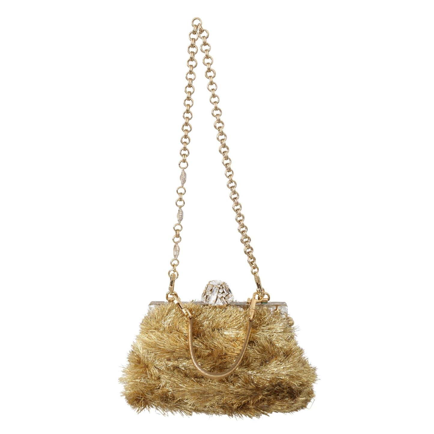 Gold Crystal VANDA Evening Party Hand Shoulder Bag - coffeewithmee2