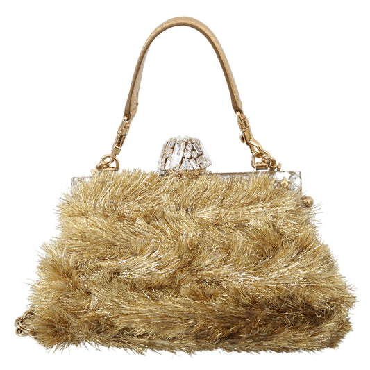 Gold Crystal VANDA Evening Party Hand Shoulder Bag - coffeewithmee2