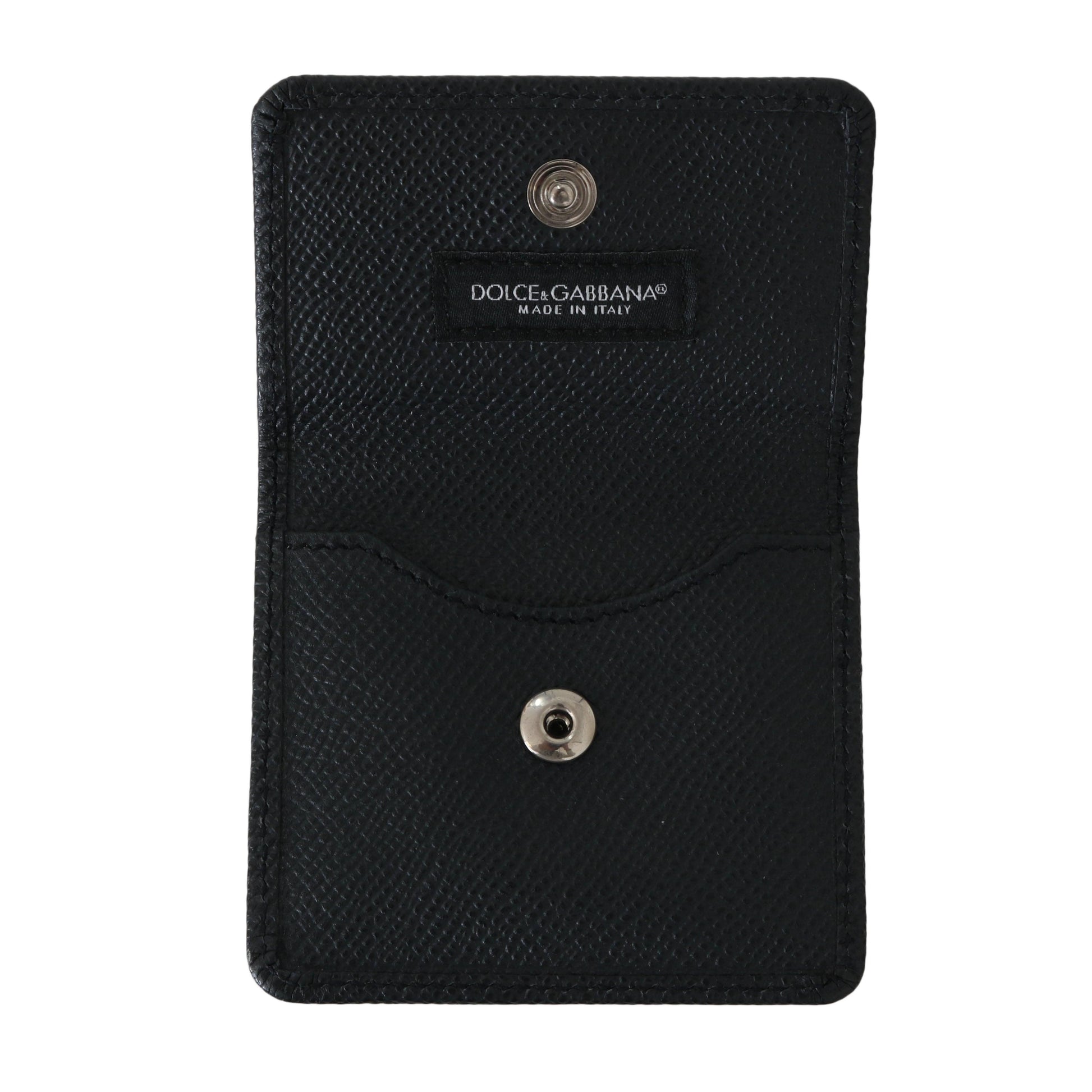 Blue Dauphine Leather Condom Pocket Case Holder - coffeewithmee2