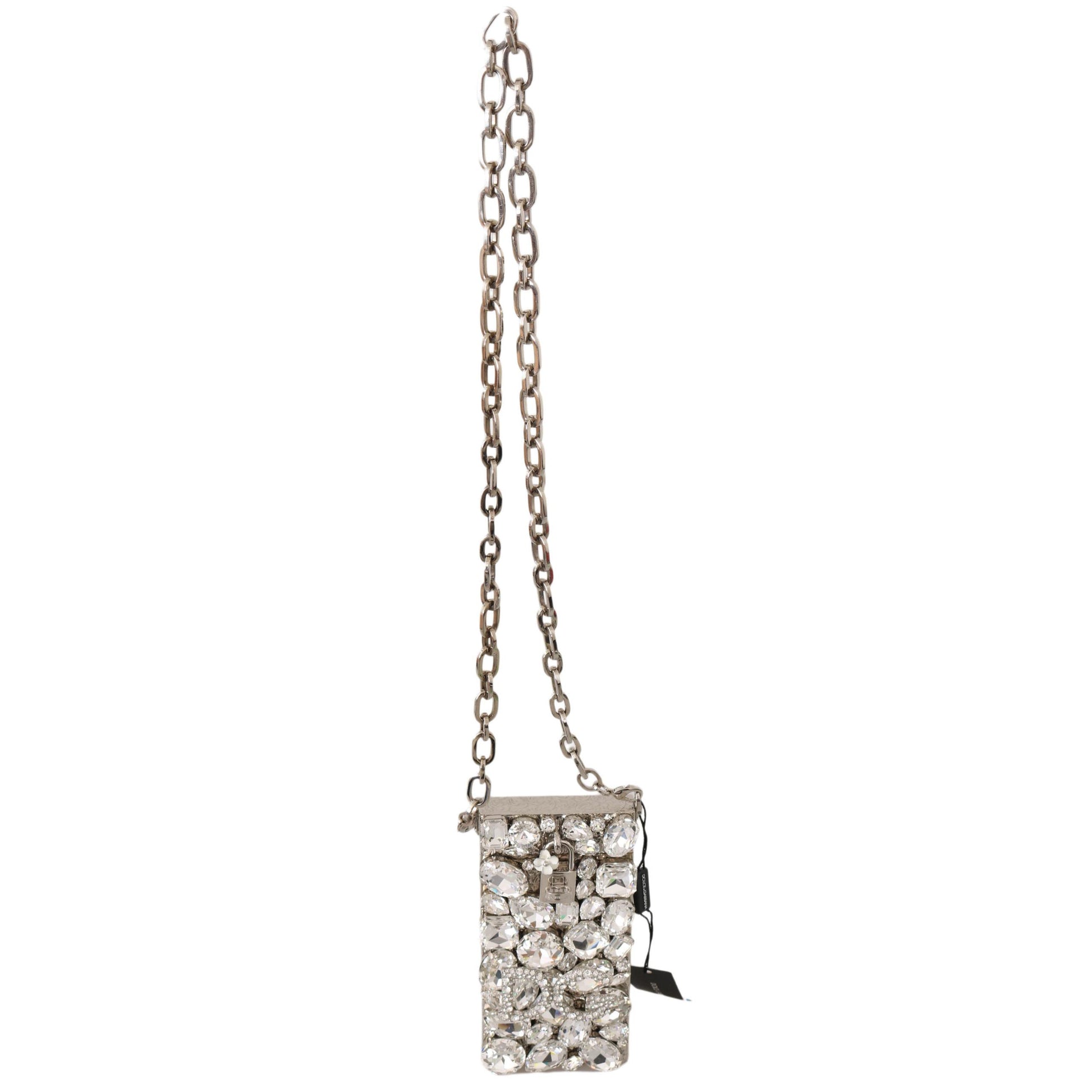 Cross Body Silver Crystal Brass Crystal Purse - coffeewithmee2