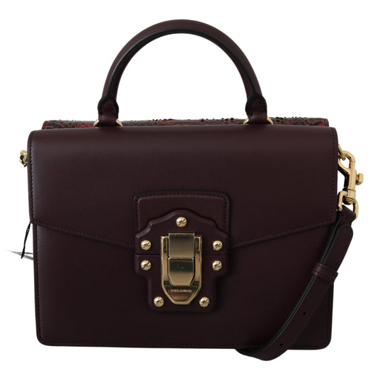 Bordeaux Snakeskin Leather Shoulder LUCIA Purse - coffeewithmee2