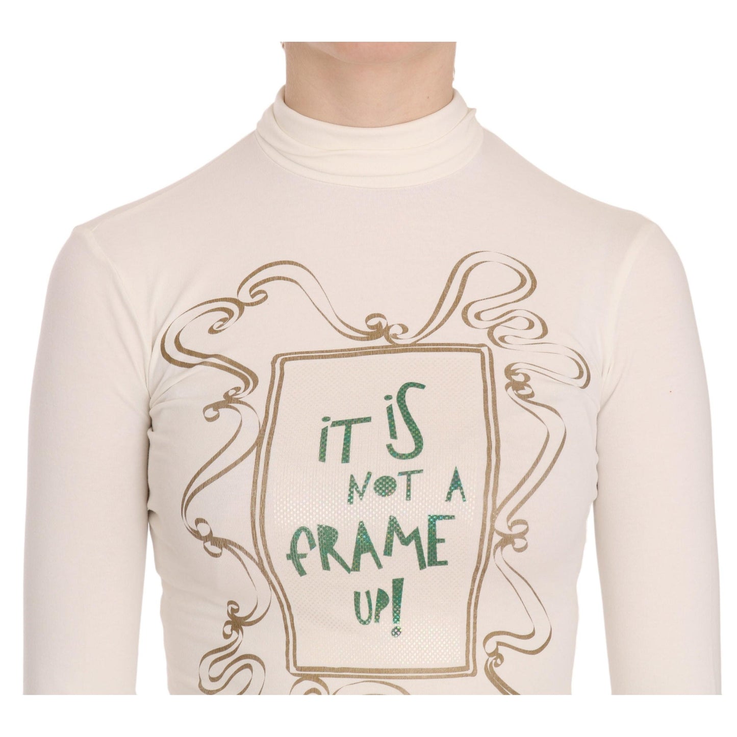Crew Neck It Is Not A Frame Up! Print Blouse
