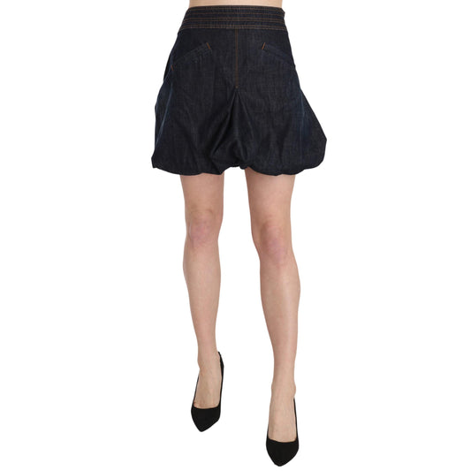 Blue Jeans Denim Cotton Stretch A-line Mini