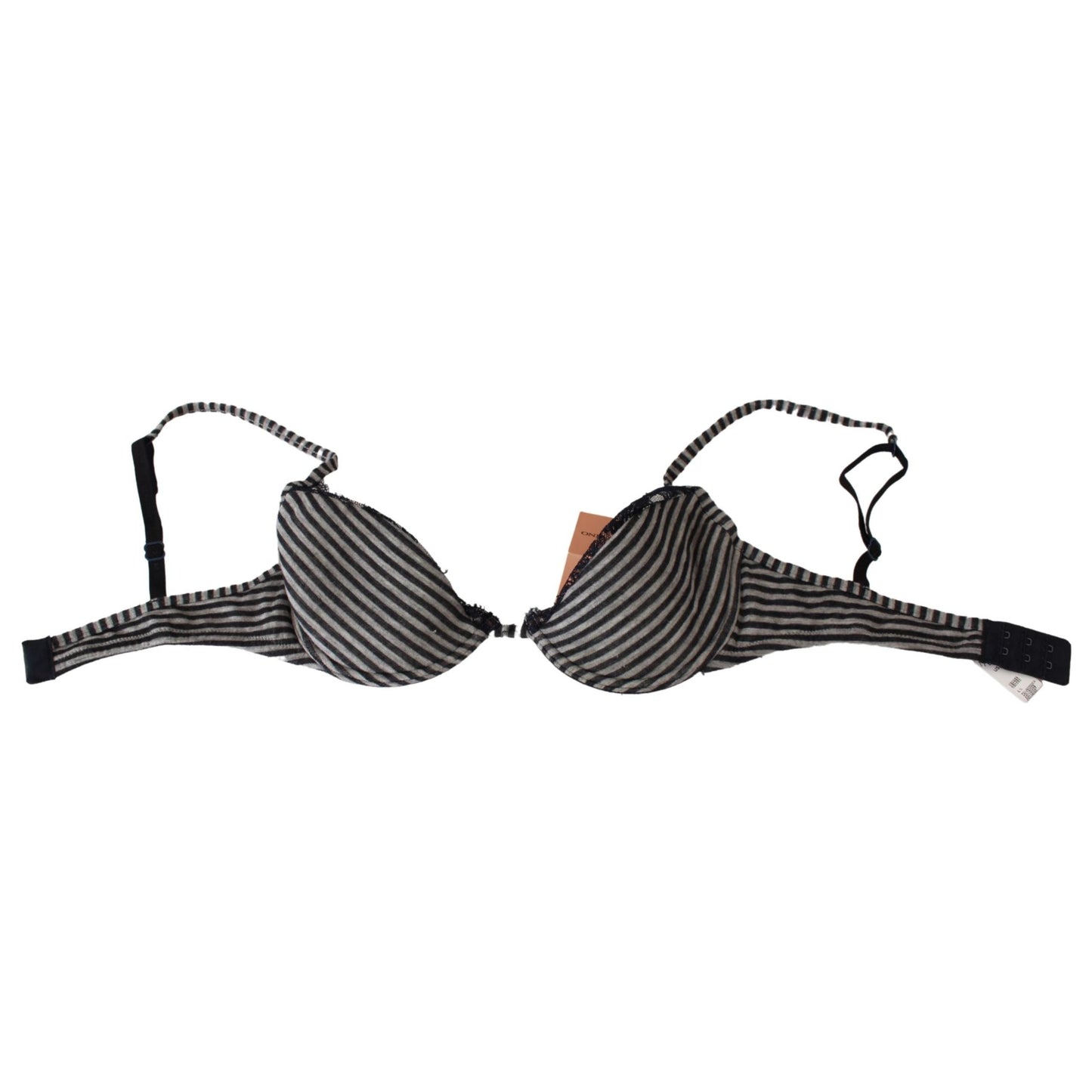 Blue Stripes Lace Reggiseno Bra Underwear