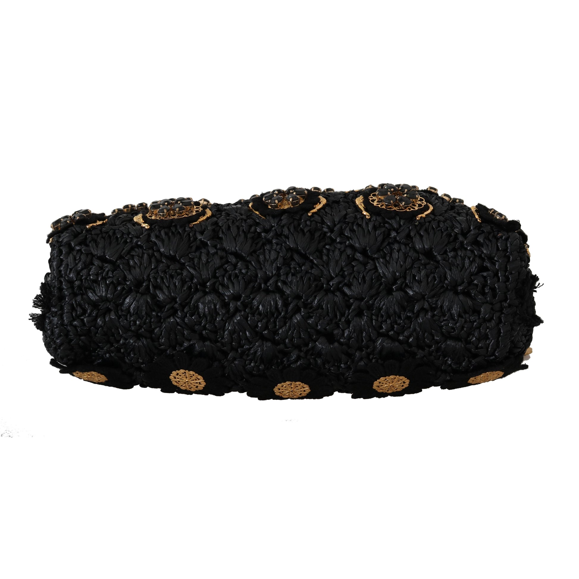 VANDA Black Tassel Gold Baroque Crystal Purse - coffeewithmee2