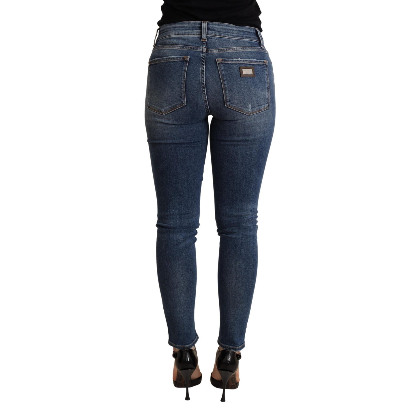 Blue Skinny Denim Cotton Stretch Trouser Jeans