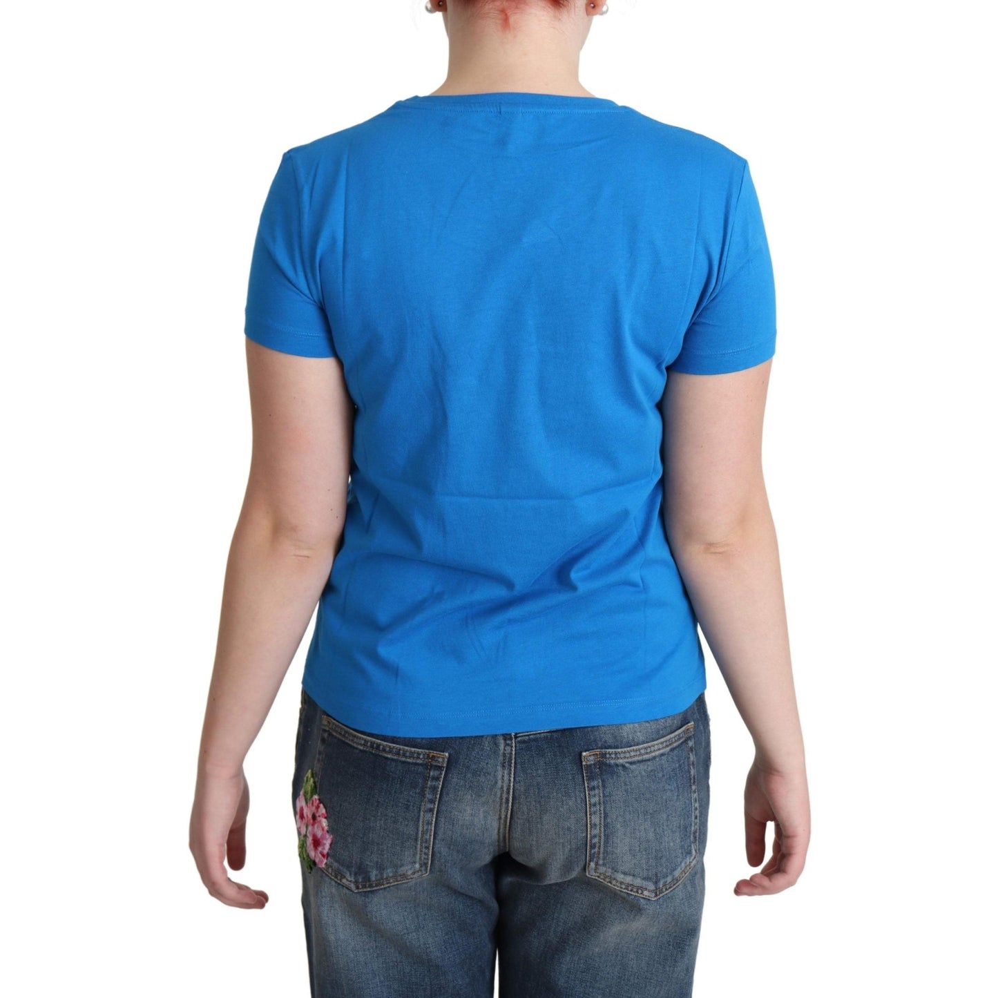 Blue Cotton Come Play 4 Us Print T-shirt