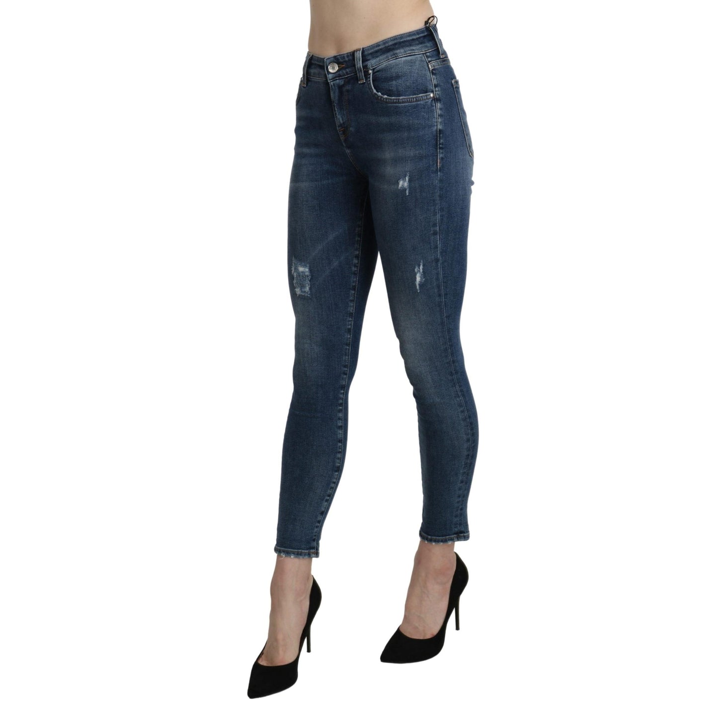 Blue Skinny Trouser Cotton Stretch Jeans