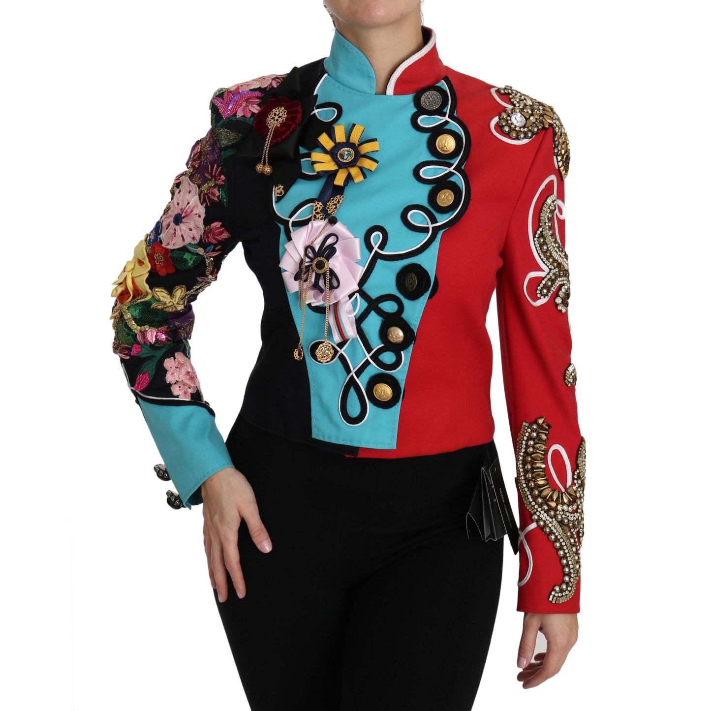 Coat Crystal Floral Baroque Sicily  Jacket