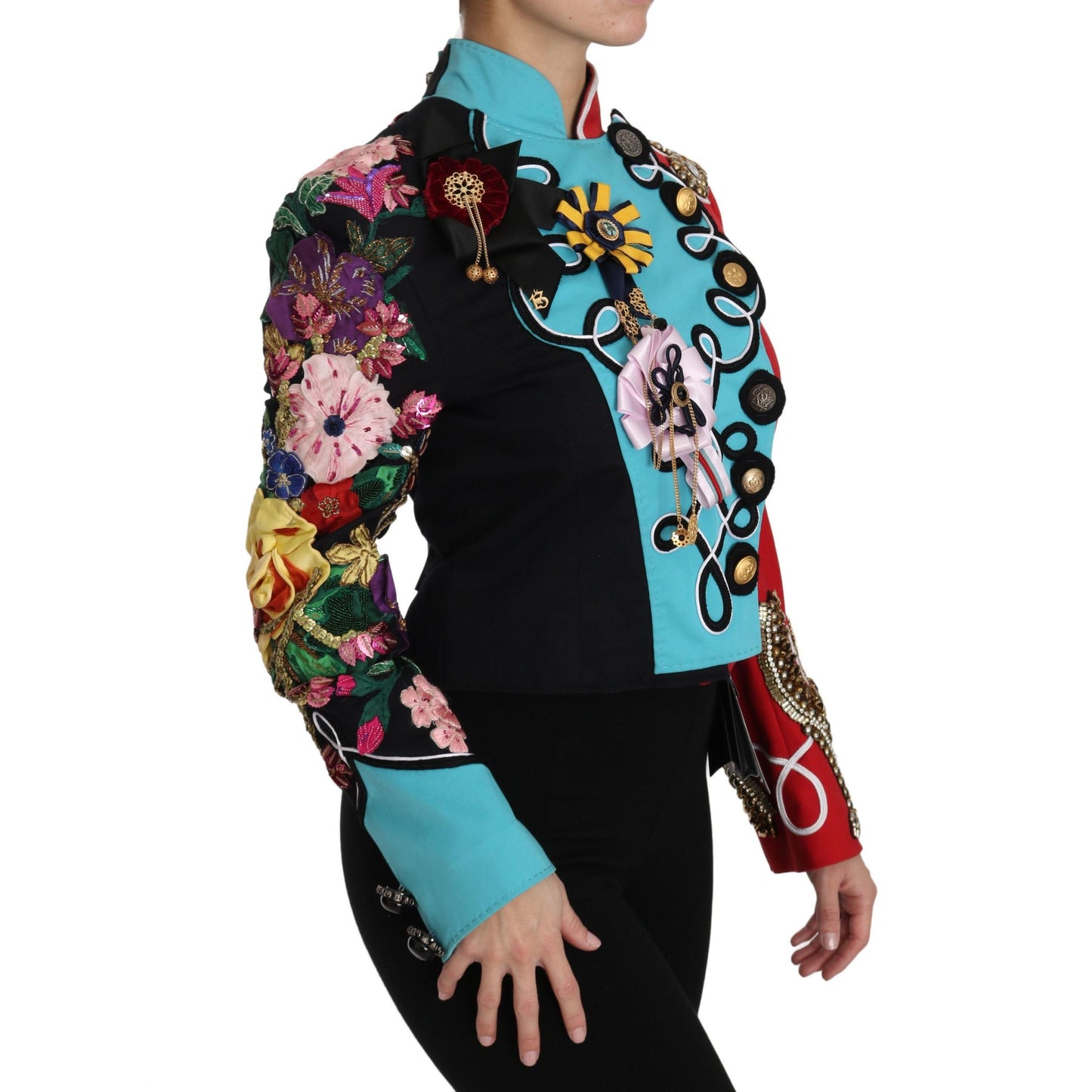 Coat Crystal Floral Baroque Sicily  Jacket