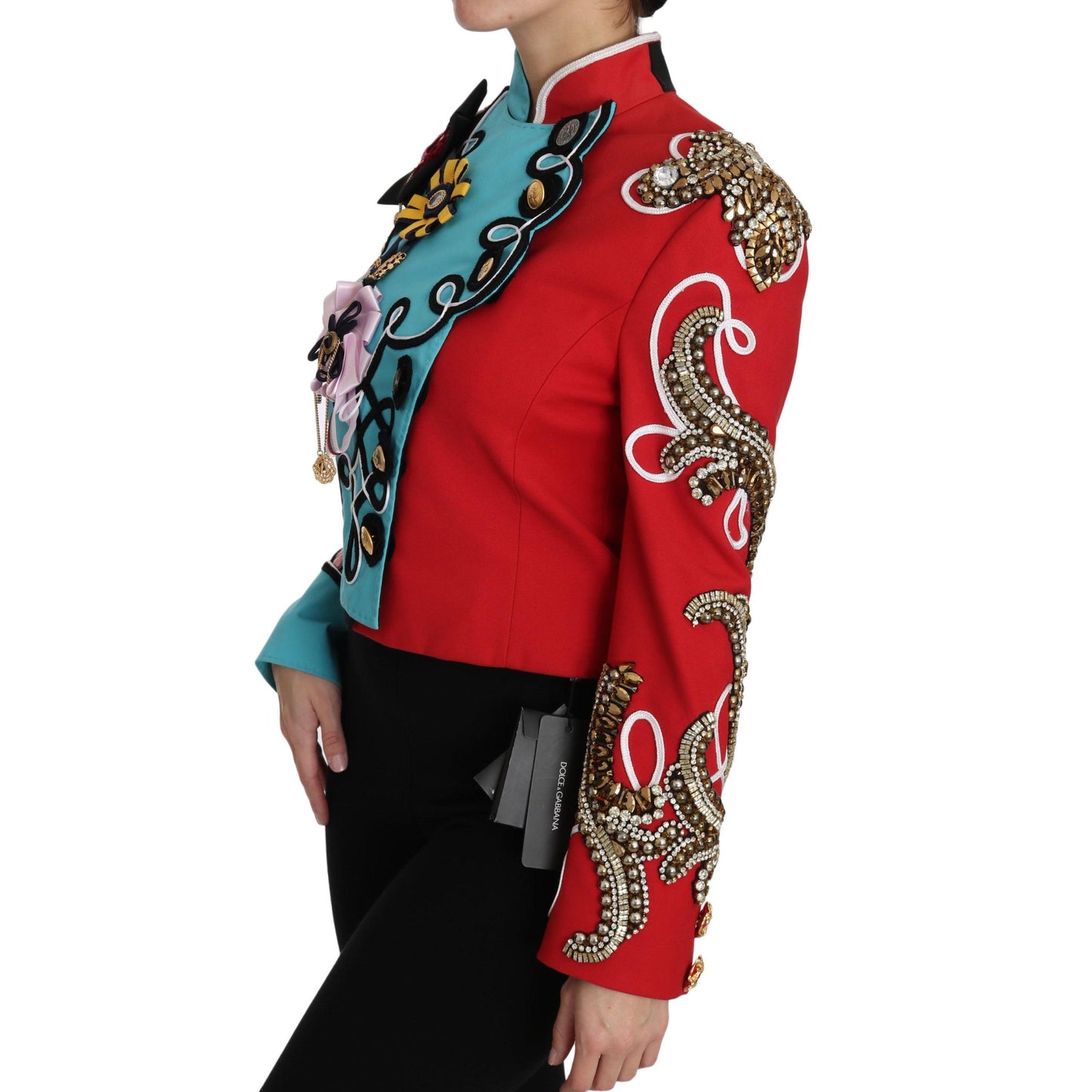 Coat Crystal Floral Baroque Sicily  Jacket