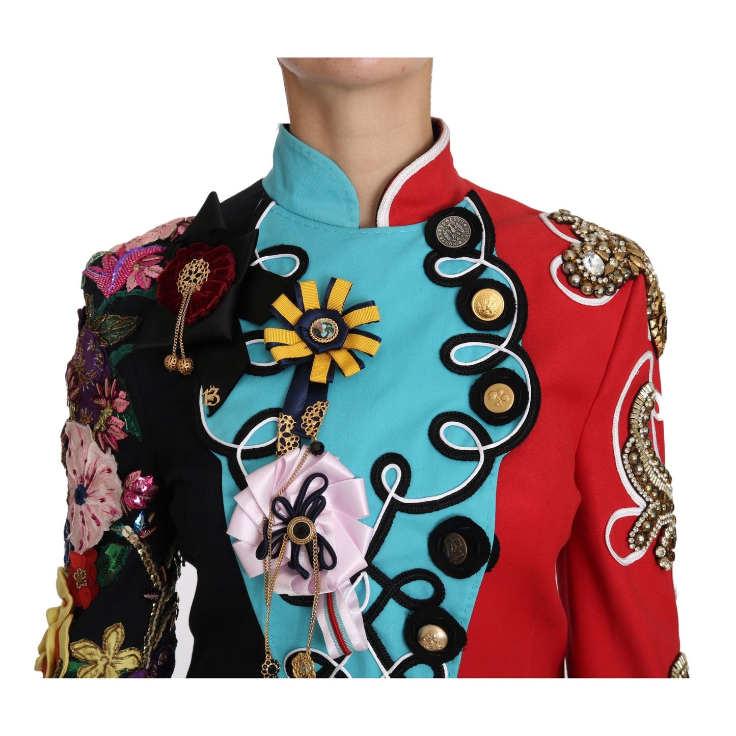 Coat Crystal Floral Baroque Sicily  Jacket