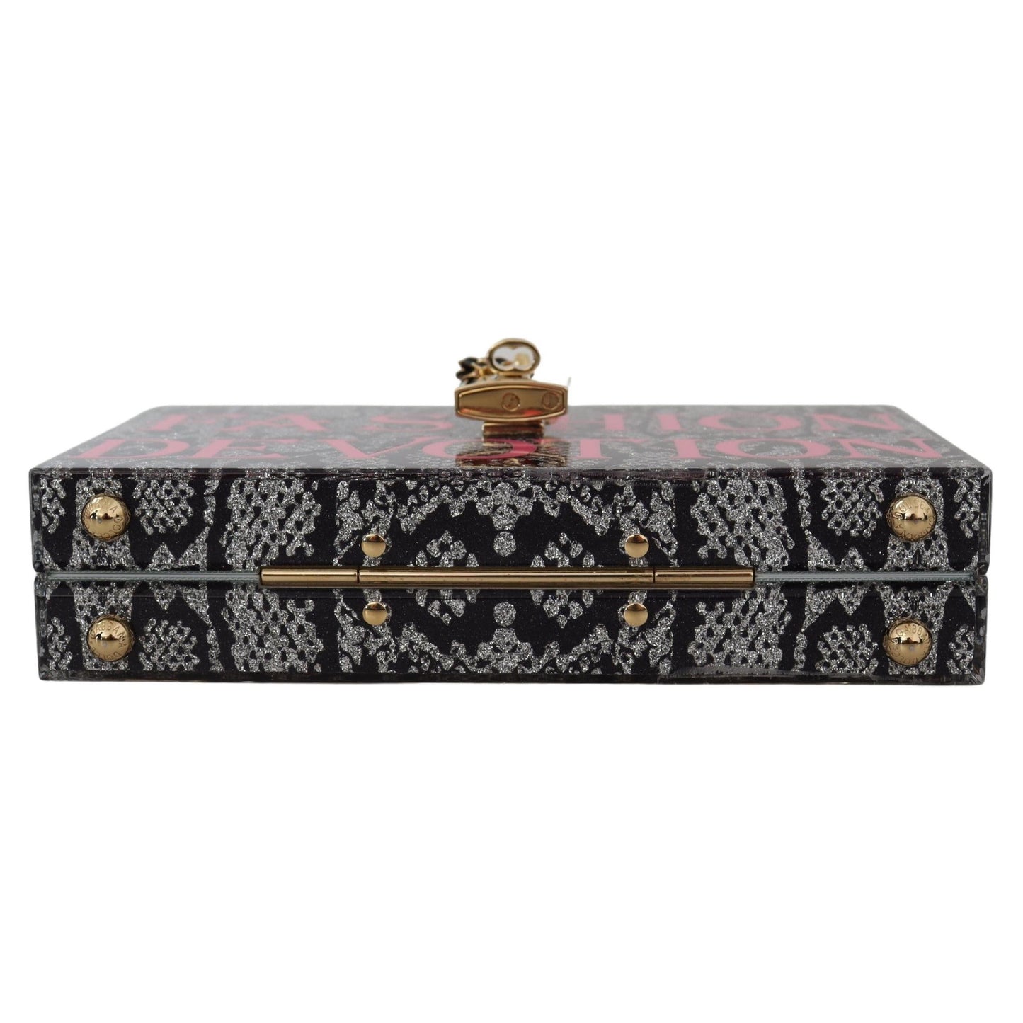 Gray Fashion Devotion Clutch Plexi SICILY BOX Purse - coffeewithmee2