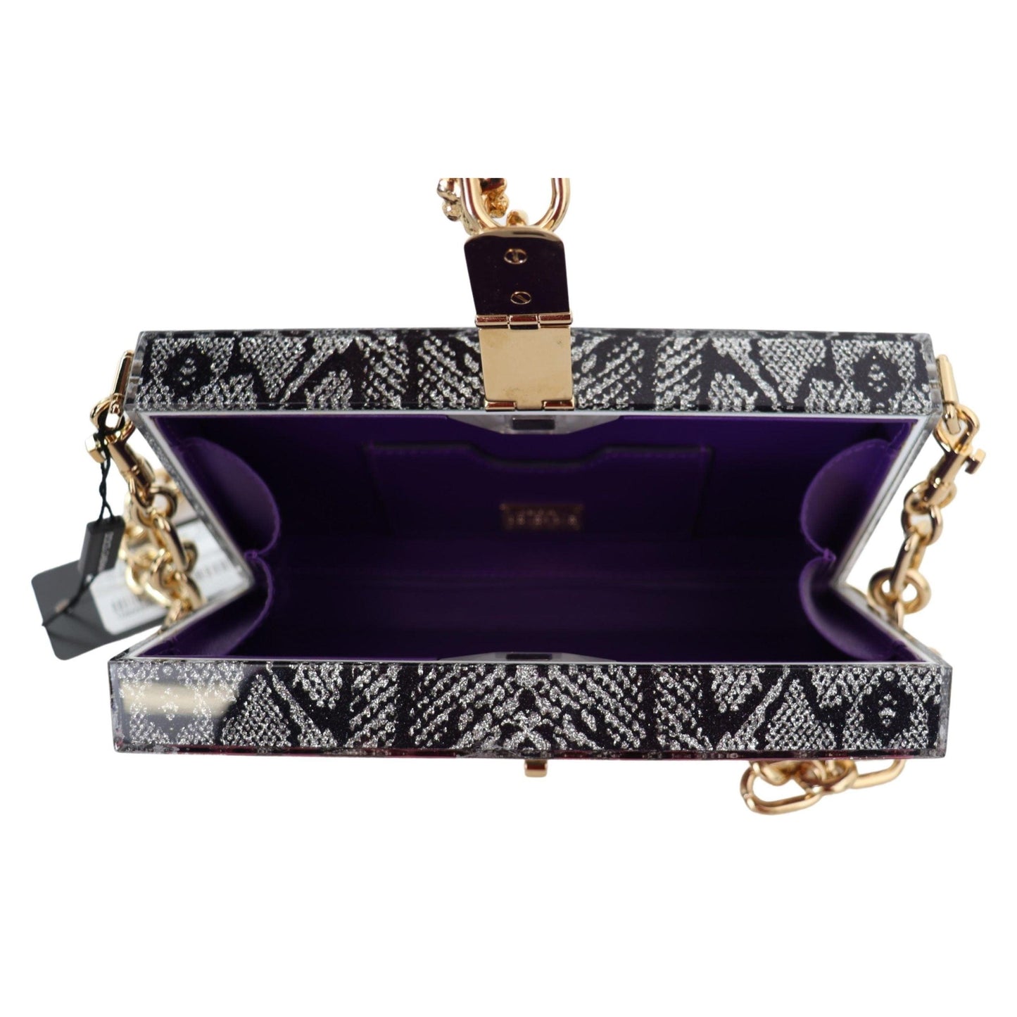 Gray Fashion Devotion Clutch Plexi SICILY BOX Purse - coffeewithmee2