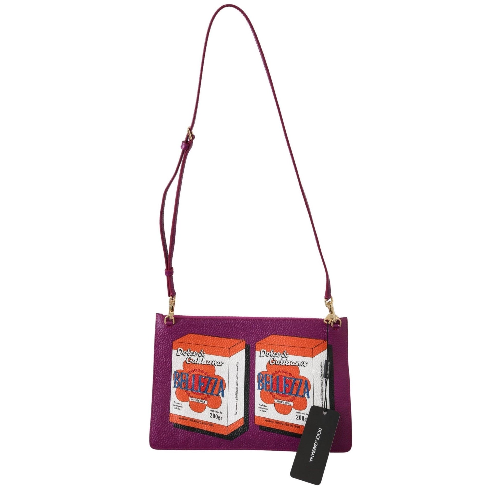 Purple Bellezza Shoulder Sling Purse CLEO Leather Bag - coffeewithmee2