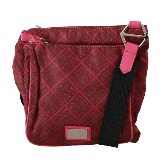Pink Printed Crossbody Shoulder Purse Women Borse Fabric bag - coffeewithmee2