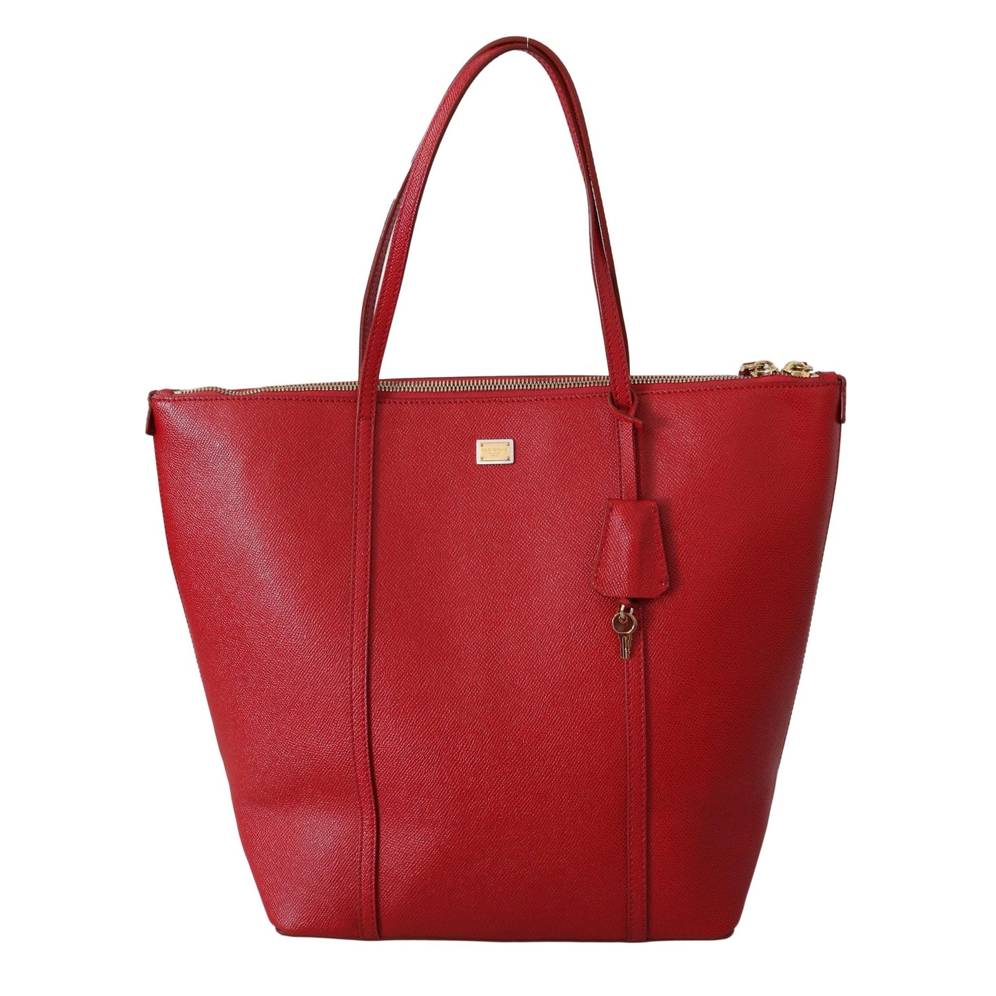 Red Leather Handbag Purse Shopping Tote Women Bag - coffeewithmee2