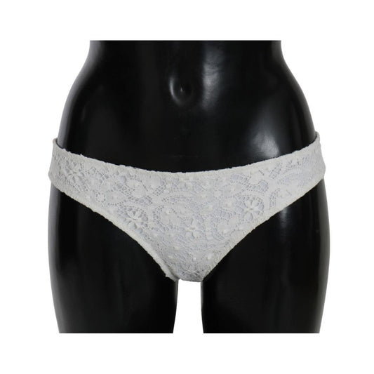 White Lace Swimsuit Bottom Bikini Beachwear