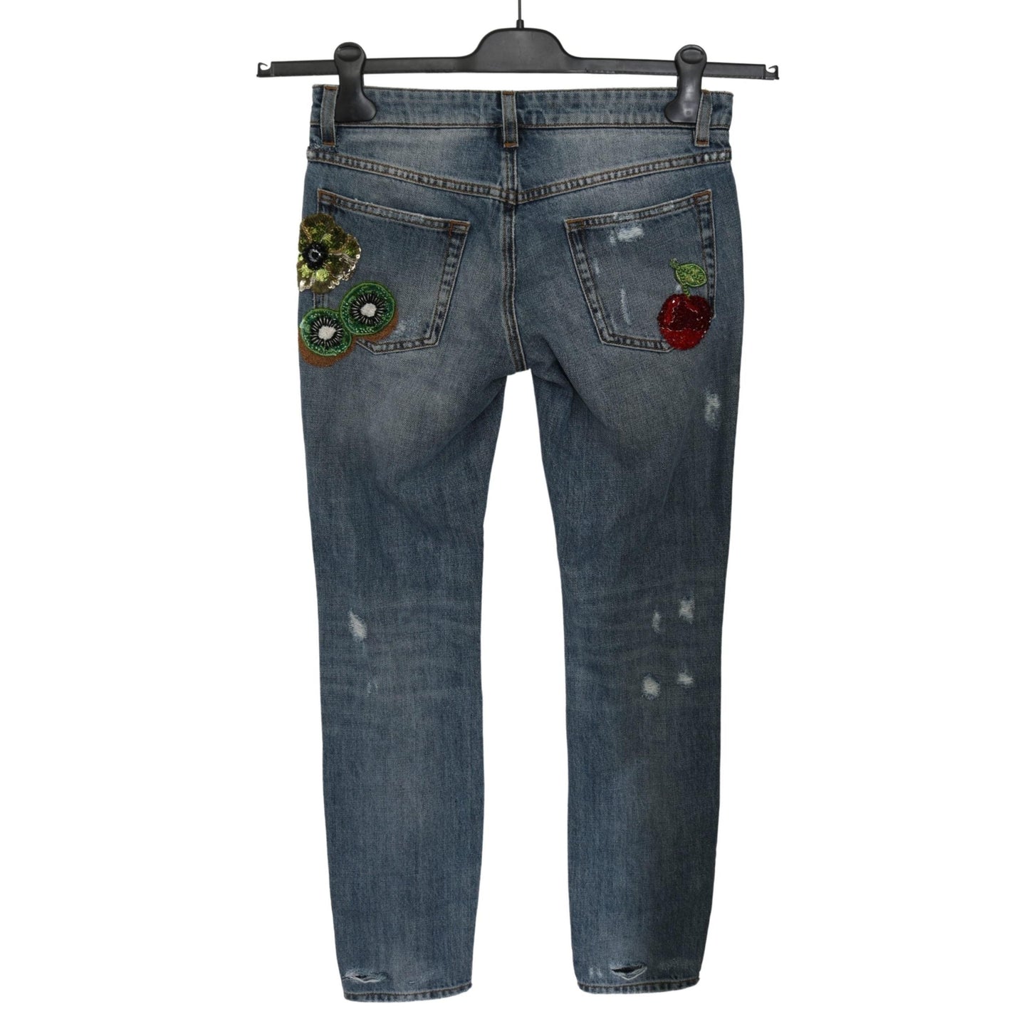 Blue Ripped PRETTY Trouser Cotton Jeans