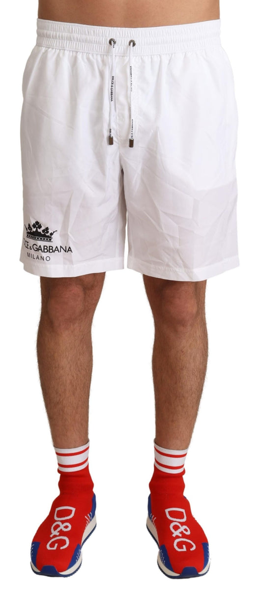 White Crown Mens Beachwear Swimwear Shorts
