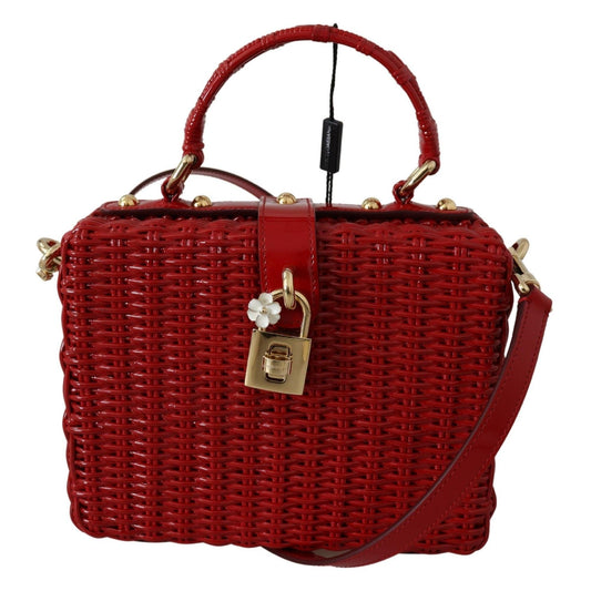 Red Leather Box Hand Shoulder Borse Purse Bag Box - coffeewithmee2