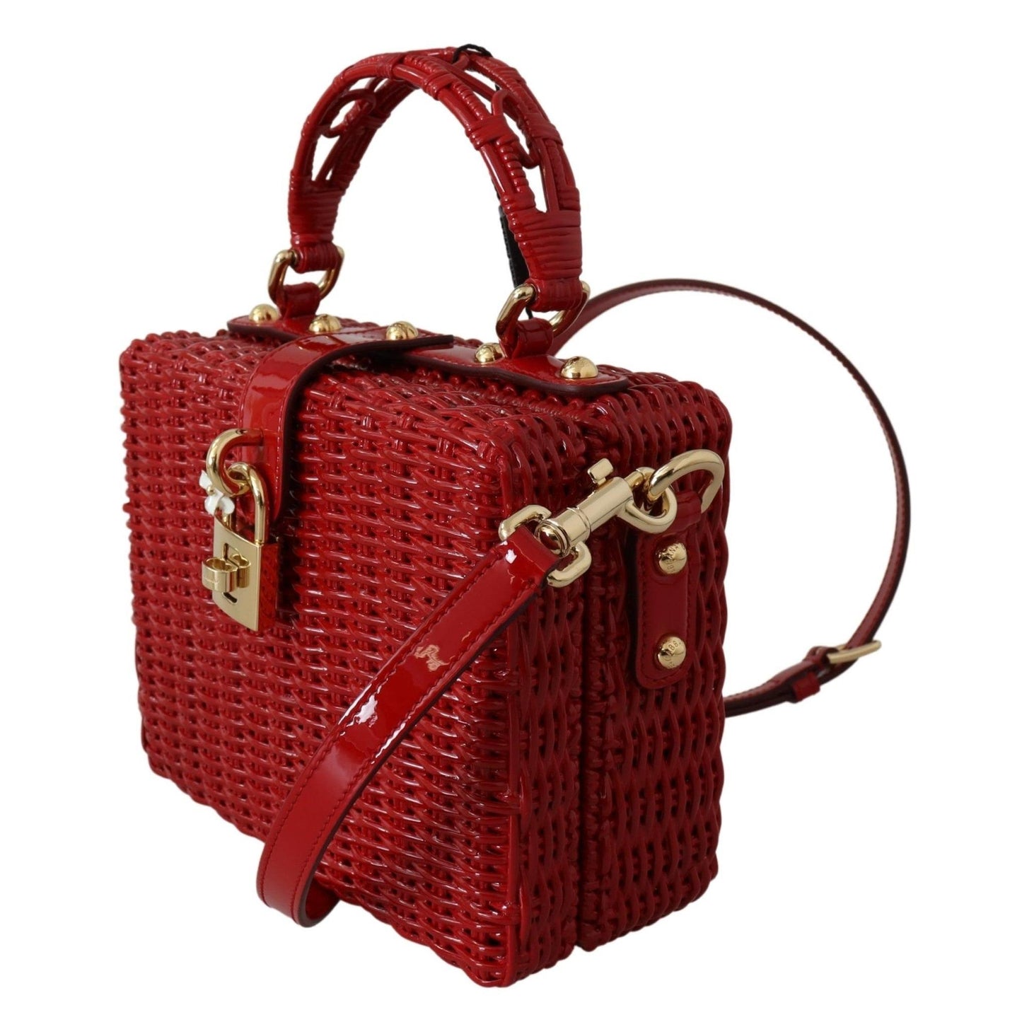 Red Leather Box Hand Shoulder Borse Purse Bag Box - coffeewithmee2