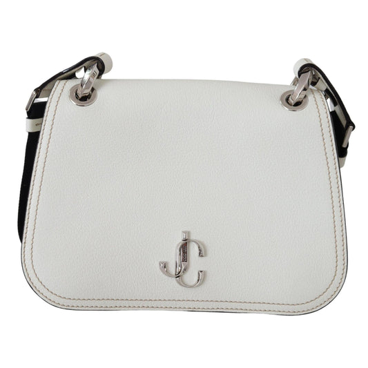 White Soft Grainy Leather Varenne Kdy Shoulder Bag - coffeewithmee2